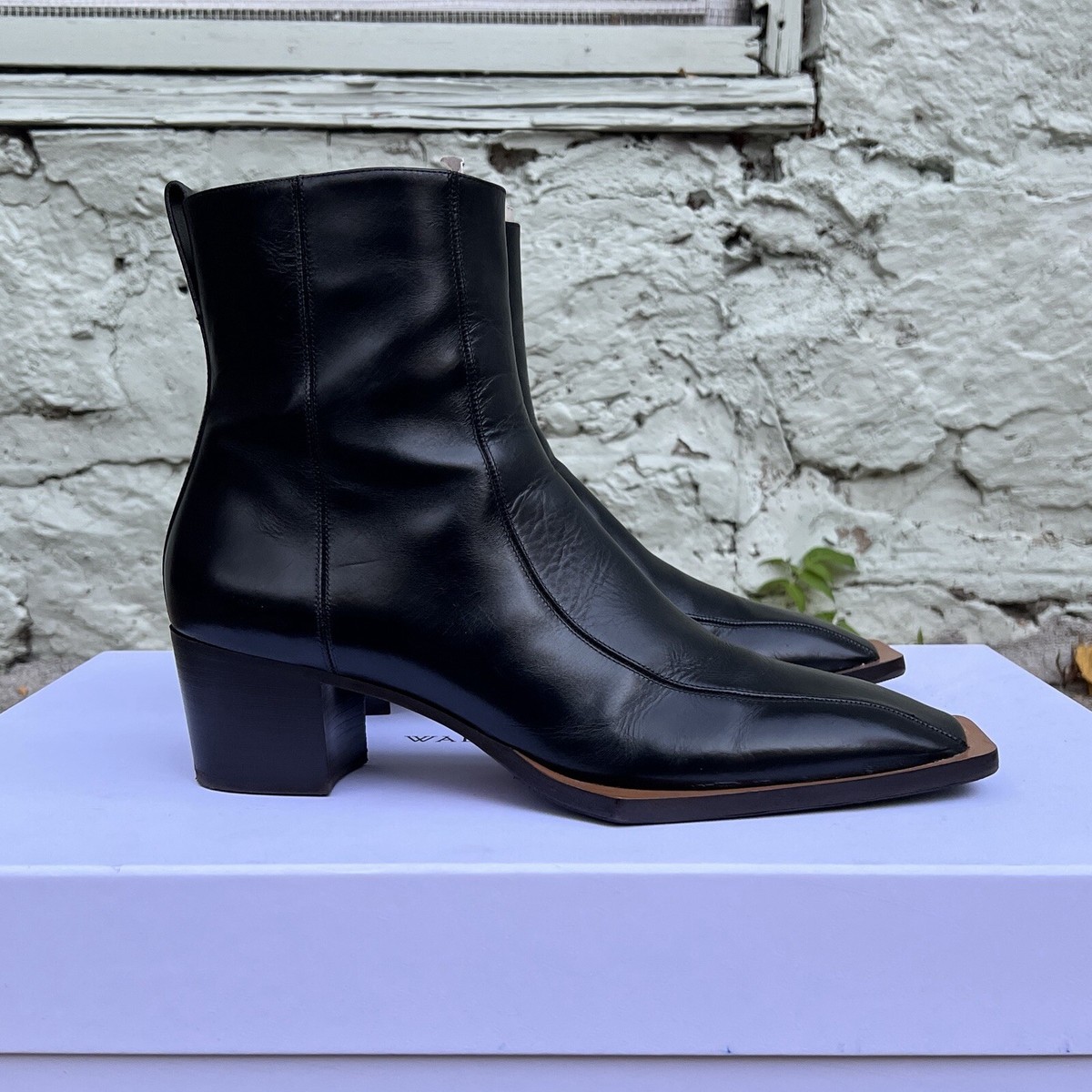 Wales Bonner Kora Black Leather Boots 42 Men Like New Adidas x Wales Bonner Samba Sneakers in black | RADPRESENT main image 4