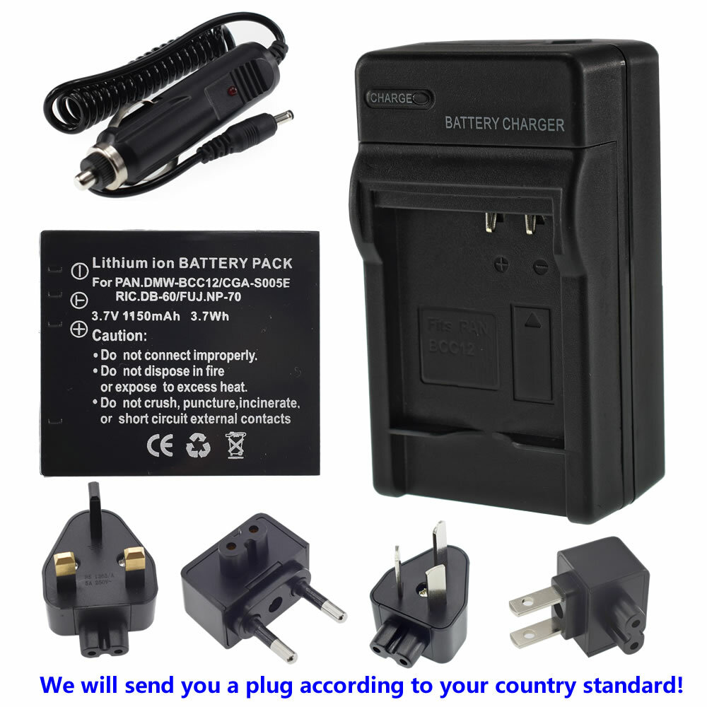 CGA-S005 Battery for Panasonic Lumix DMC-FS1 FS2 FX01 FX07 FX1 FX3