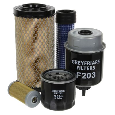 500 Stunden Filter Service Kit für Wacker EZ 17 Minibagger 