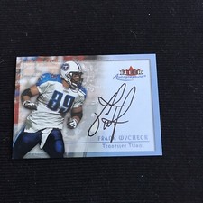 2003 Fleer Autographics Frank Wycheck d.2023 Auto Autograph Tennessee Titans