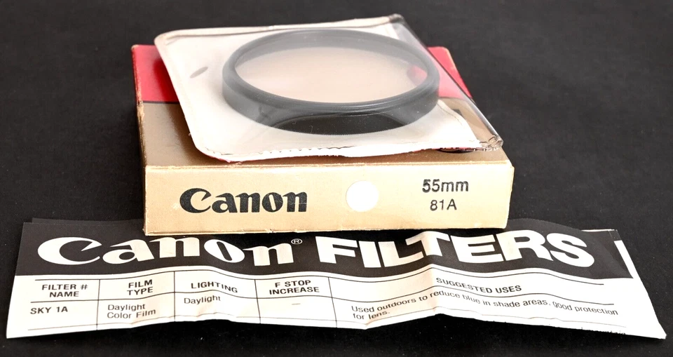 Canon 55mm 81A Skylight Filter - Mint In Box! - Image 2 of 3
