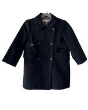 Bonpoint Black Wool Coat 3T