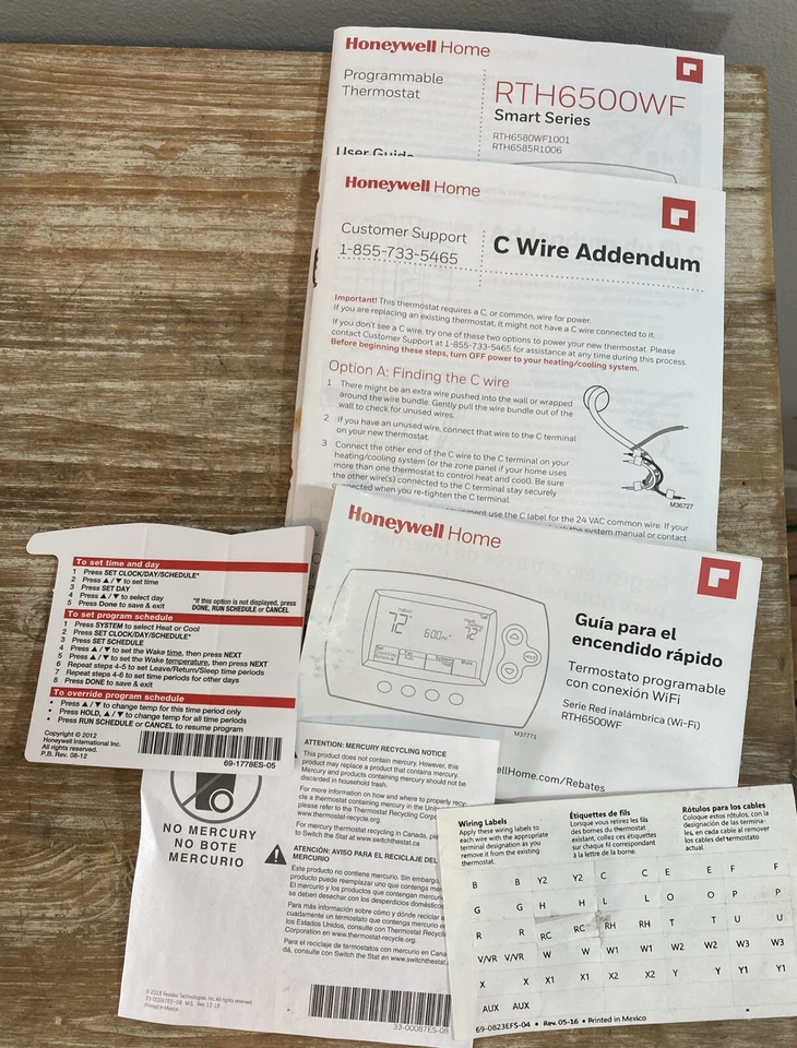 Honeywell Home Wi-Fi 7-Day Smart Programmable Thermostat (RTH6580WF) - White - Image 3 of 3