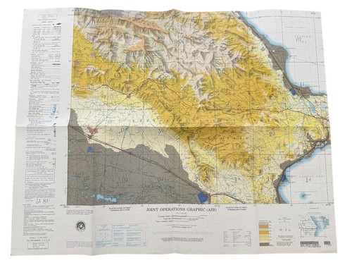 NIMA U.S. Military Joint Operations Graphic JOG AIR Map KYURDARMIR, U.S.S.R.