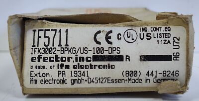 IFM Efector IFK3002-BPKG/US-100-DPS IF5711 Inductive Proximity Sensor