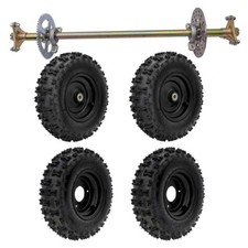 29'' Rear Live Axle Kit 4.10-6'' Tire 3 Studs Rim for Go Cart Kart Golf Quad ATV