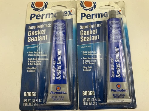 (2) Permatex 80060 Super High Tack Gasket Sealant, 1.75 Oz