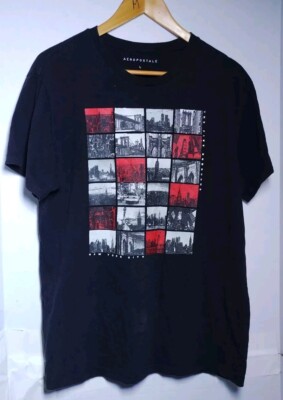 VTG Aeropostale TShirt size large mens New York the Five Boroughs graphic print 