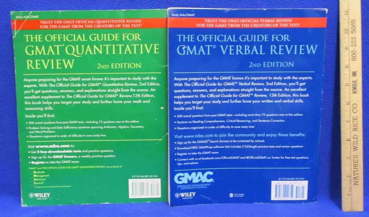 GMAT Quantitative & Verbal Review Books 2nd Edition The Official