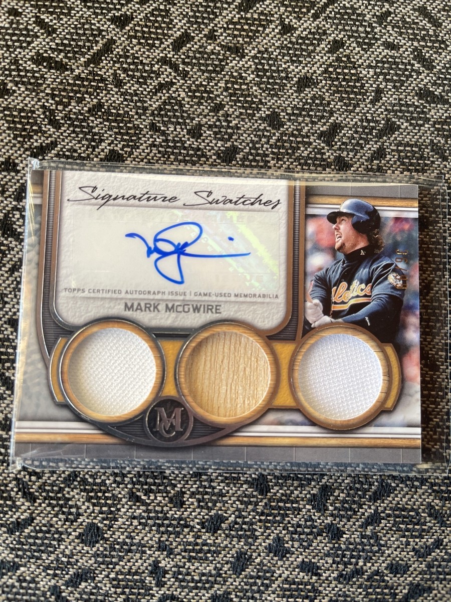 2023 Topps Museum MARK MCGWIRE Triple Relic Auto SIGNATURE 
