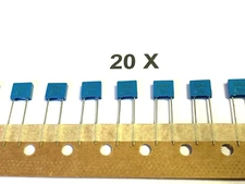 2.2nF, 63V, 10%, 2200pF, 125°C, RM 5, EPCOS/TDK, B32529C0222K000, 20 Pack