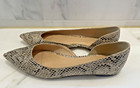 Womens J. Crew Audrey D’Orsay Size 8 Gold Glitter flats snakeskin shoes VGUC — photo 7