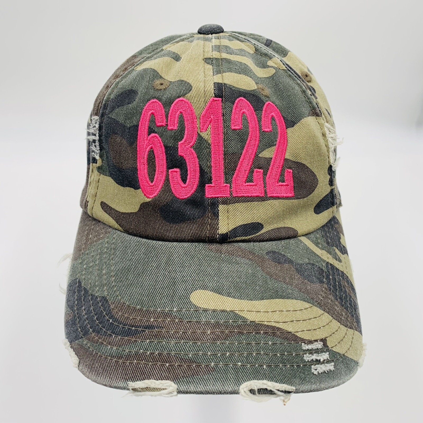 63122 Zip Code Hat Baseball Ball Cap ADJUSTABLE A… - image 4
