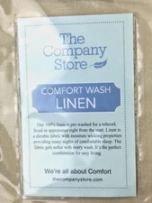 The Company Store Pillow Sham Linen Maize King Size Comfort Wash N5G3K