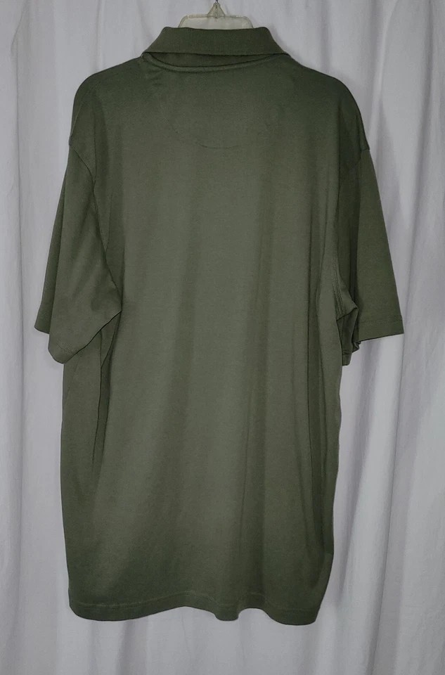 Tasso Ella Green Short Sleeve Polo Shirt Men's Lg - Image 3 of 4