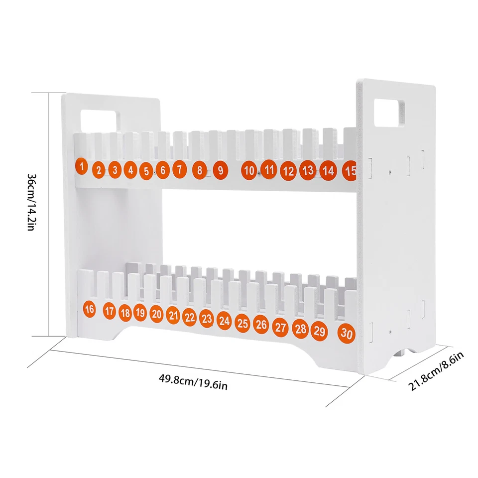 Caja de almacenamiento organizadora de escritorio con soporte para teléfono celular de madera de 30 rejillas para aula fuera Foto 4 de 4