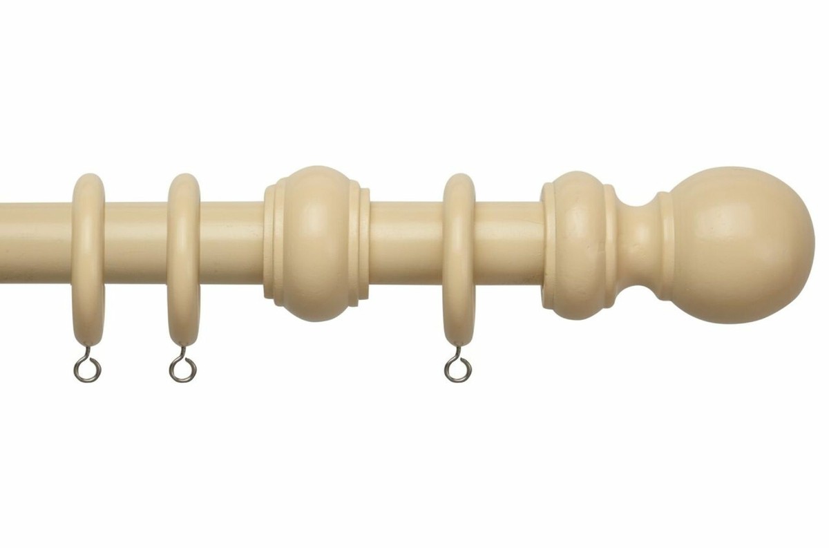 SPEEDY Products Kit Bastoni Per Tenda In Legno Di Pino – 150 Cm X 28 Mm – Antico Finish - 3