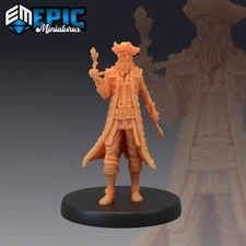 Pirate Captain by Epic Miniatures | D&D | DnD | Truescale | Print on Demand