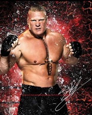  Brock Lesnar WWE Signed Autographed 8x10 Photo (RP)