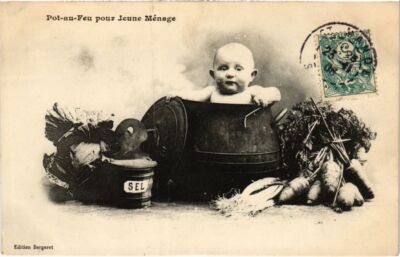 CPA AK Pot-au-Feu pour Jeune Menage BERGERET (1321080)