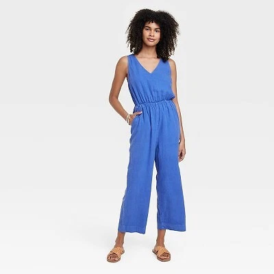 Women's Sleeveless Jumpsuit - Universal Thread Blue L