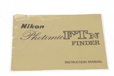 NIKON FTN FINDER INSTRUCTION BOOK, 4/70/159489