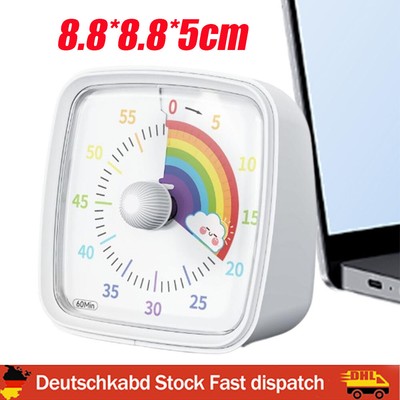 Visueller Timer mit Nachtlicht 60 Minuten Countdown Timer Regenbogenmuster
