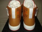 100% AUTHENTIC NEW MEN MCM COGNAC LOGO SIDE ZIP HIGH TOP SNEAKERS EU 45/US 12 — photo 9