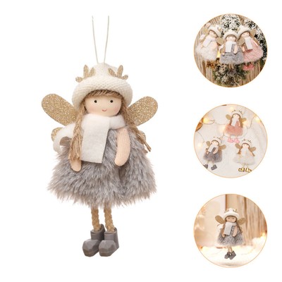  2 Pcs Geweih-Engel-Anhänger Weihnachtsverzierung Weihnachtsengel