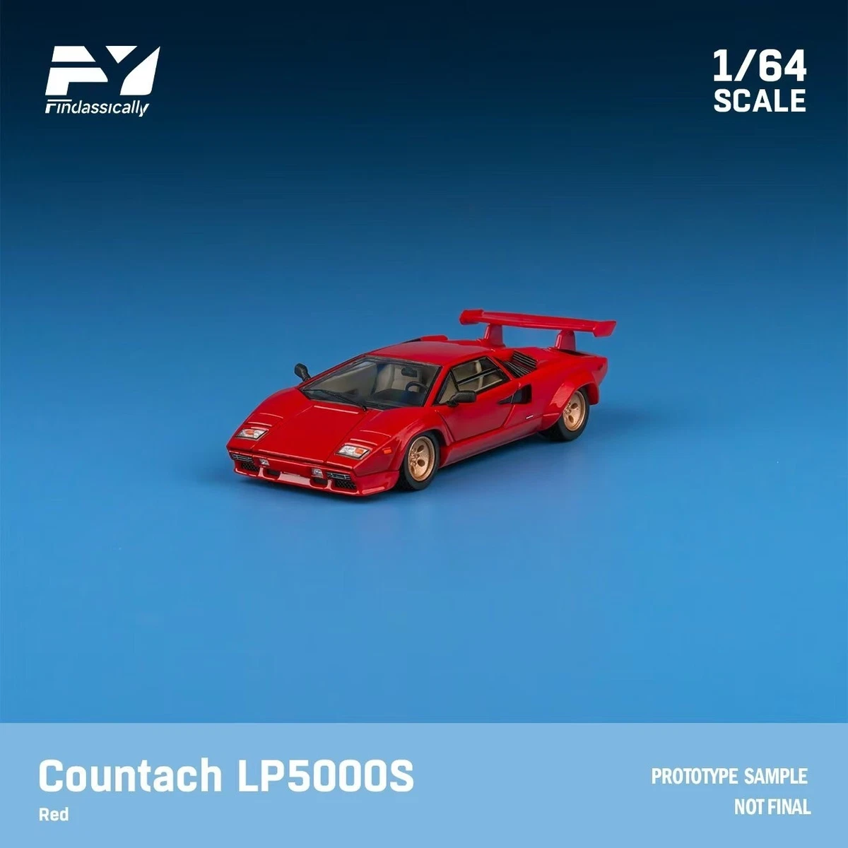 FY 1/64 Lamborghini Countach LP5000 S Red Finclassically | eBay