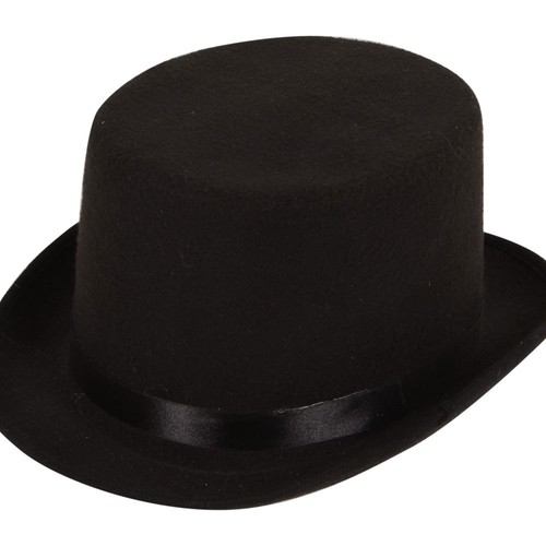 Black Top Hat Felt Gentlemans Ascot 