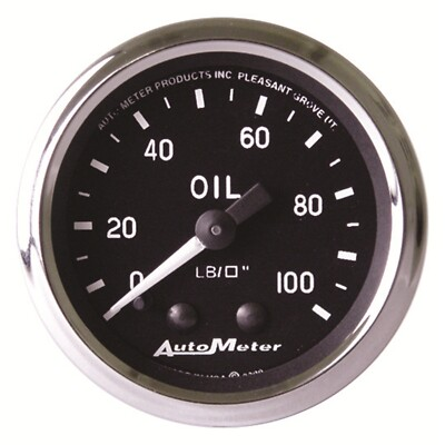 #ad AutoMeter 201006 Cobra Oil Pressure Gauge 2 1 16quot; Full Sweep $84.92