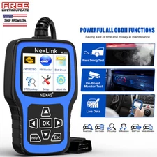 NEXAS NL101 OBD2 Scanner Engine Car Diagnostic Scan Tools Battery Test