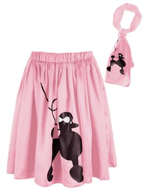 Gonna Anni '50 A Pois Con Bassotto – Costume Retrò Rock 'n' Roll Per Donne - Foto 3