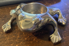 Restoration Hardware Silver Metal Frog Tealig...