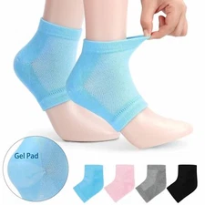 2pcs Silicone Moisturizing Gel Heel Socks Cracked Dry Foot Skin Care Protectors