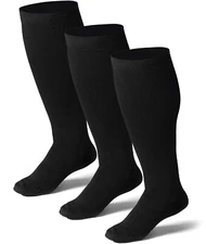 Plus Size Compression Socks Calf Sleeve Men Women Extra Wide 15-20mmHg S-3XL 4XL