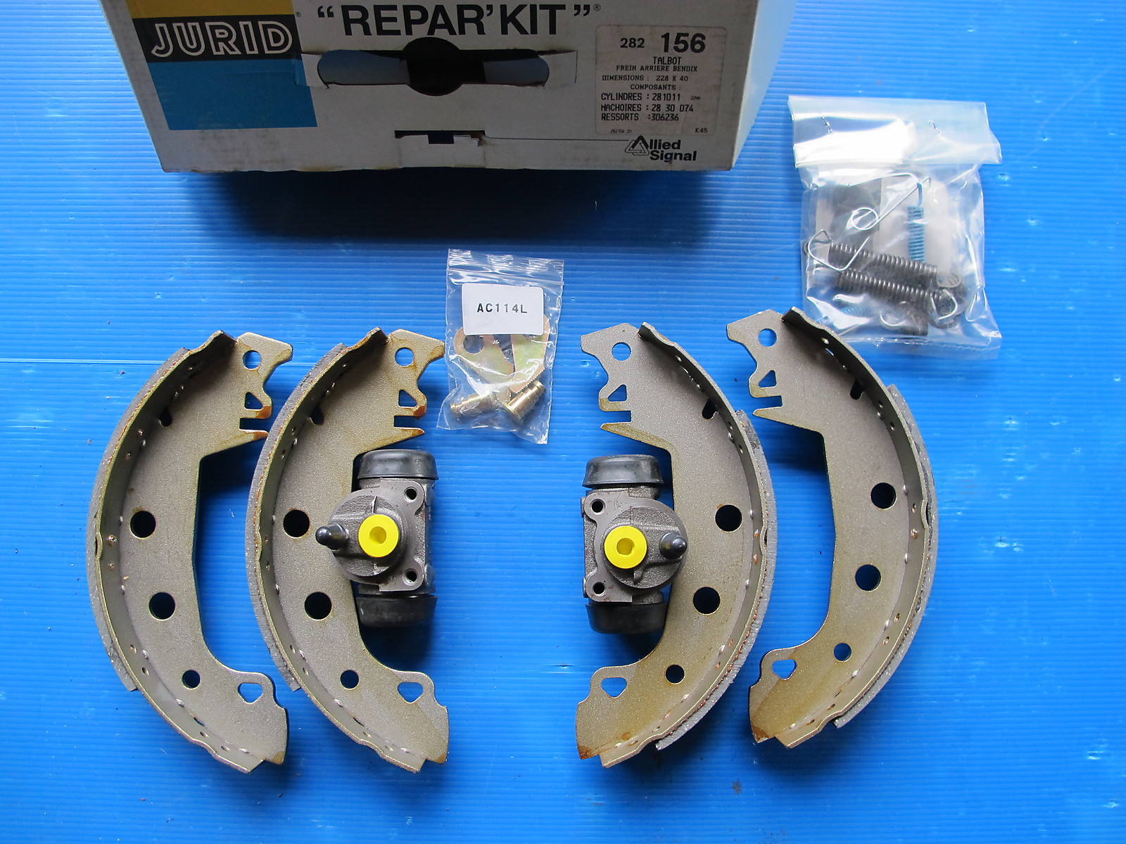 Kit freins arrière Jurid pour restauration de Talbot Solara