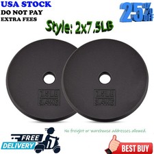 Yes4All Standard 1-Inch Cast Iron Barbell Weight Plates 2x7.5LB Workout Routine