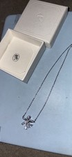 Swarovski Volta Small Bow Necklace Rhodium plated