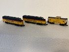 Bachmann Chessie EMD F7 Locomotives N Scale Lot Of 2 Plus Caboose - TESTED — photo 2