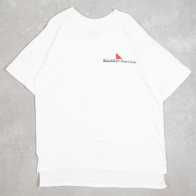 Vintage Bacardi Single Stitch T-Shirt X-Large Herren 1990er USA Made White Company