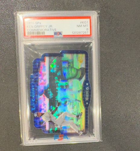 1996 SPx Ken Griffey Jr. Commemorative #KG1 PSA 8 Hologram Mariners HOF