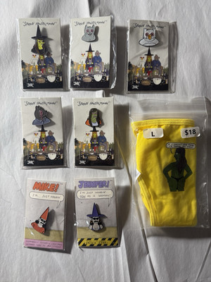 Simon Hanselmann Secret Headquarters Pin Set & Thong Megg Mogg Werewolf Jones