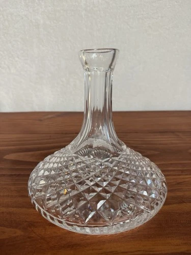 Vintage Waterford Crystal Lismore Ships Decanter - Mint Condition - No Stopper