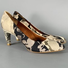 DRIES VAN NOTEN Size 8.5 Grey Black Marbled S...