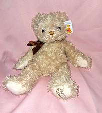 Prestige Flowers - Beige Bear With Ribbon Plush Soft Toy HT-037
