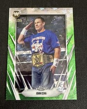 2026 Topps Chrome WWE Wrestlemania JOHN CENA GREEN LOGOFRACTOR #d /99 NXT