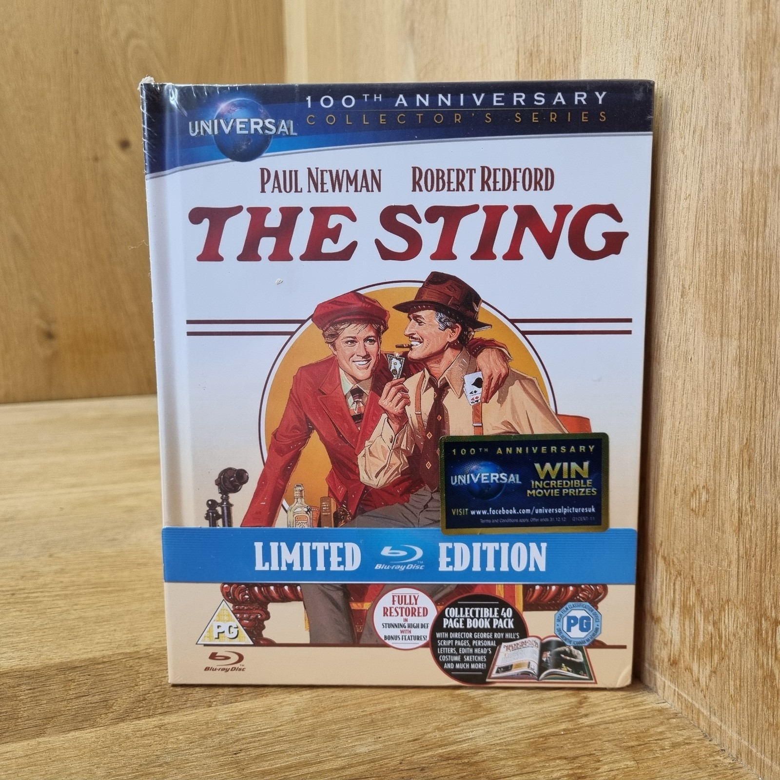 The Sting (1973) UK Limited Edition Digibook Blu Ray Region B Uk Paul Newmam NEW