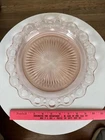 Anchor Hocking Old Colony Pink Depression Glass Dinner Plate 10.25” Open Lace